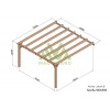 Pergola adossée en bois, Sévilla