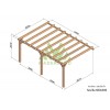 Pergola adossée en bois, Sévilla