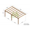 Pergola adossée en bois, Sévilla