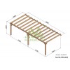 Pergola adossée en bois, Sévilla