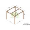 Pergola sur pieds en bois, Tarragona