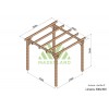 Pergola sur pieds en bois, Linares