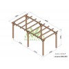 Pergola sur pieds en bois, Linares