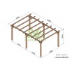 Pergola sur pieds en bois, Linares