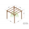 Pergola sur pieds en bois, Sitges