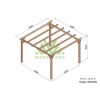 Pergola sur pieds en bois, Sitges