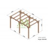 Pergola sur pieds en bois, Sitges