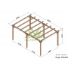 Pergola sur pieds en bois, Sitges