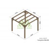 Pergola sur pieds en bois, Fuengirola