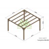 Pergola sur pieds en bois, Fuengirola