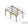 Pergola sur pieds en bois, Fuengirola