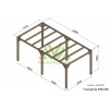 Pergola sur pieds en bois, Fuengirola