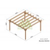 Pergola sur pieds en bois, Marsella