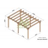 Pergola sur pieds en bois, Marsella