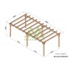 Pergola sur pieds en bois, Marsella