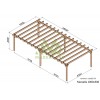 Pergola sur pieds en bois, Marsella