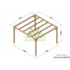 Pergola sur pieds en bois, Santander