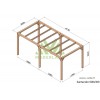 Pergola sur pieds en bois, Santander