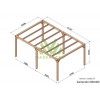 Pergola sur pieds en bois, Santander