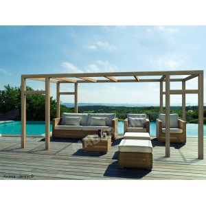 Pergola sur pieds en bois, Granada