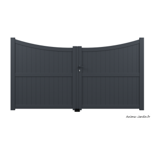 Portail battant 3 m, Aluminium, Classique, Noelia