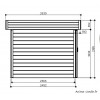 Abri de jardin en bois 28 mm, Larvik, toit plat, 8m², Solid, pas cher, achat, vente