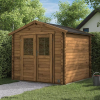 Abri de jardin en bois 5,88 m², Nicia, Madriers de 28 mm