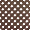 Panneau Claustra décoratif Privat, 1 x 2 m, Oxydé Marron