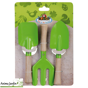 Pelle verte de jardinage pour enfant