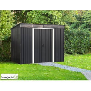 Abri en métal Steelo gris anthracite, 4,84 m²