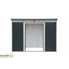 Abri en métal Steelo gris anthracite, 4,84 m²