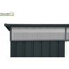 Abri en métal Steelo gris anthracite, 4,84 m²