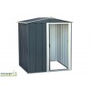 Abri en métal Cobex gris anthracite, 1,96 m²