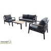 Salon de jardin Games, 4 personnes, Aluminium