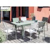 Table de jardin extensible Genes, 110/170 cm, 4 à 6 personnes