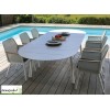 Table de jardin extensible ovale Dublin, 230/300 cm, 8 à 10 personnes