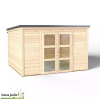 Abri de jardin en bois, Shelty + Modern 9,48 m², 28 mm