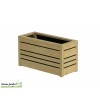 Bac en bois rectangulaire Flux 70x30x38, Traité autoclave