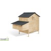 Poulailler chalet avec pondoir en bois XXL, 6-10 poules