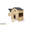 Poulailler chalet avec pondoir en bois XXL, 6-10 poules