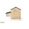 Poulailler chalet avec pondoir en bois XXL, 6-10 poules