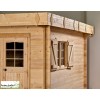 Grand abri de jardin en bois, 42 mm, semi-habitable, 17,47 m², toit plat, Foresta, achat, pas cher