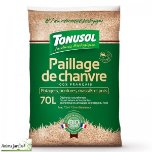 Paillage de chanvre, 70 L, Agriculture biologique, Tonusol