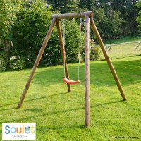 Portique en bois Hanna, balançoire, 1 agrès, jeu enfant, Soulet, achat, pas cher