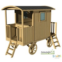 Roulotte Carry, maison enfant, diligence, voiture à chevaux, achat/vente