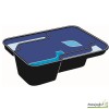 Bassin de jardin Jupiter SI, 230 litres, bassin rigide de 0,94 m², PE noir