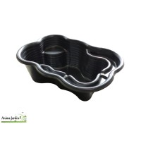 Bassin de jardin Iris SII, 240 litres, bassin rigide de 1,09 m², PE noir