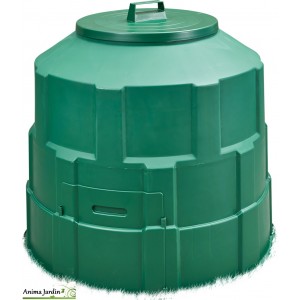 Composteur de jardin vert en PE, 150L/250L, Ideal Garden