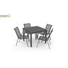 Table de jardin extensible Polywood, Gris anthracite, 8 personnes