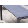 Table de jardin extensible en aluminium gris anthracite Cassis, 8 places, Delorm